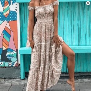 Spell Frankie Shirred Sundress, size small